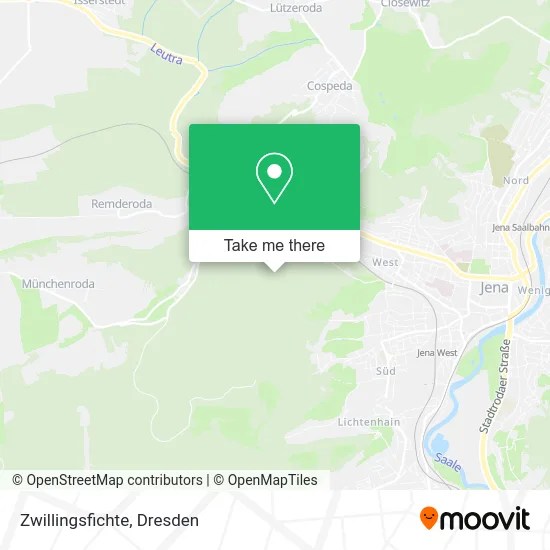 Карта Zwillingsfichte