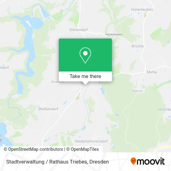 Карта Stadtverwaltung / Rathaus Triebes