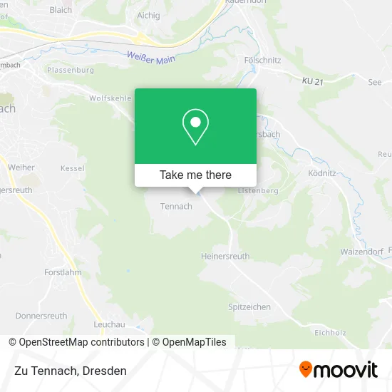 Карта Zu Tennach