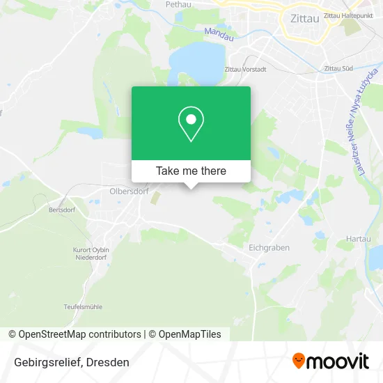 Карта Gebirgsrelief