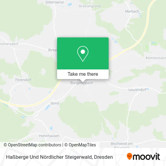 Карта Haßberge Und Nördlicher Steigerwald