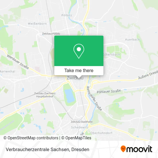 Карта Verbraucherzentrale Sachsen