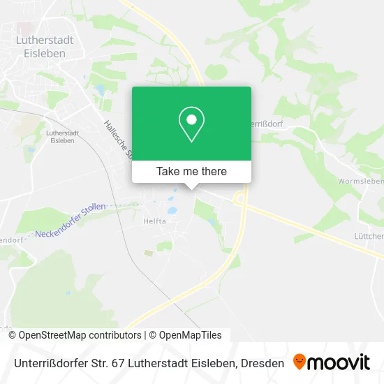 Карта Unterrißdorfer Str. 67 Lutherstadt Eisleben