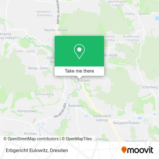 Карта Erbgericht Eulowitz