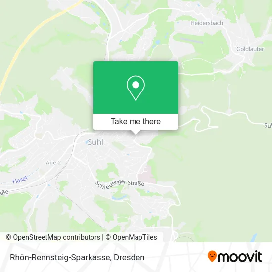 Карта Rhön-Rennsteig-Sparkasse