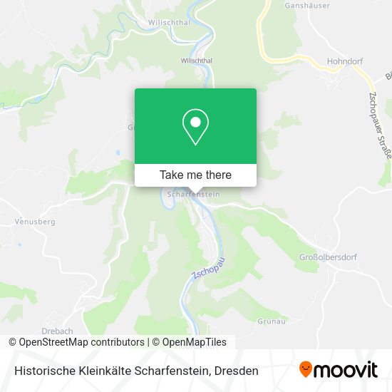 Карта Historische Kleinkälte Scharfenstein