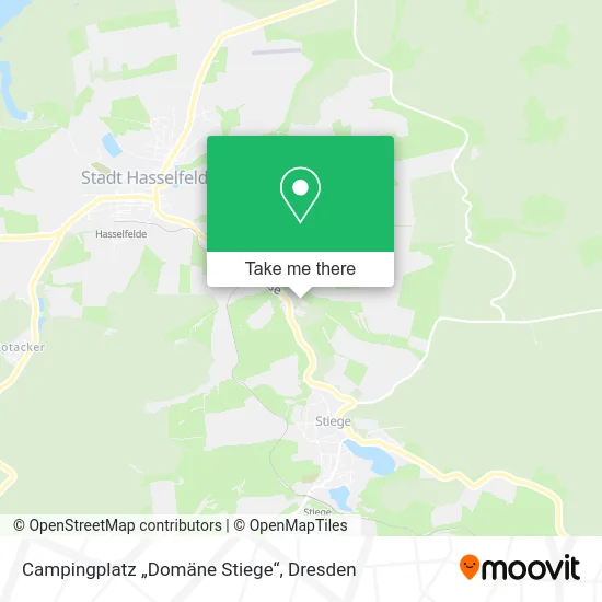Карта Campingplatz „Domäne Stiege“