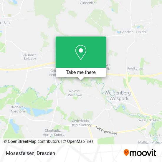 Карта Mosesfelsen