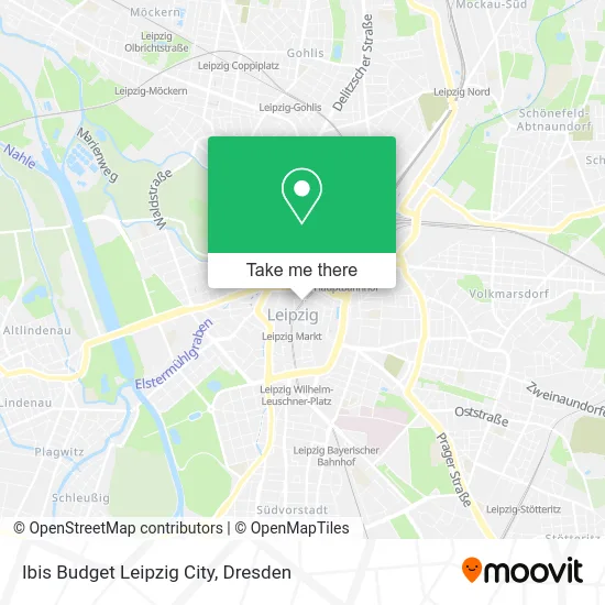 Карта Ibis Budget Leipzig City