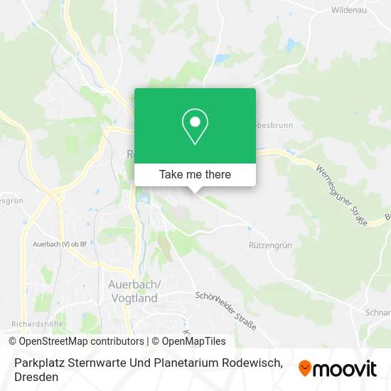 Карта Parkplatz Sternwarte Und Planetarium Rodewisch