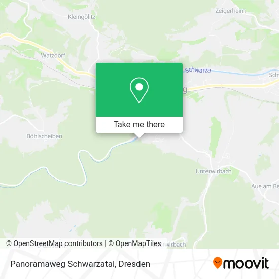 Карта Panoramaweg Schwarzatal