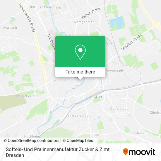 Карта Softeis- Und Pralinenmanufaktur Zucker & Zimt