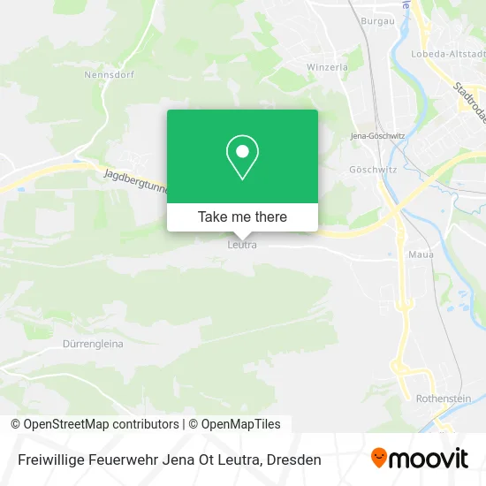 Карта Freiwillige Feuerwehr Jena Ot Leutra