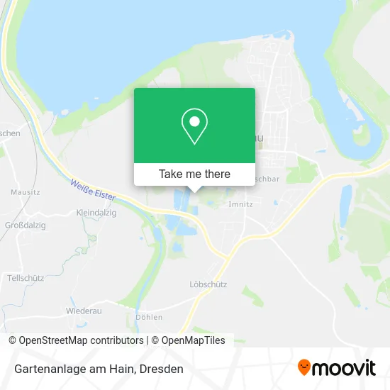 Карта Gartenanlage am Hain