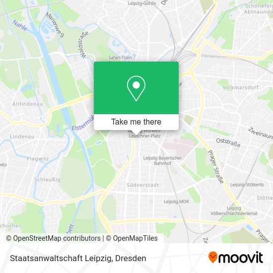 Карта Staatsanwaltschaft Leipzig