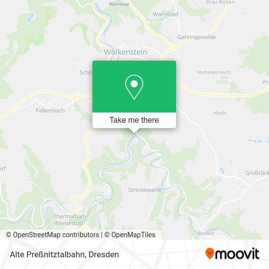 Карта Alte Preßnitztalbahn