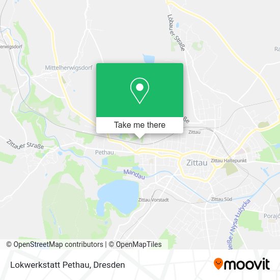 Карта Lokwerkstatt Pethau