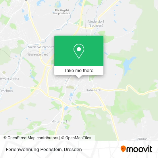 Карта Ferienwohnung Pechstein