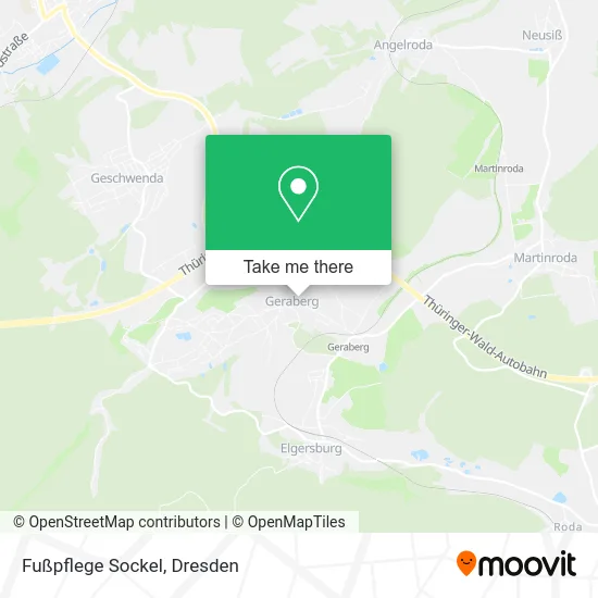 Карта Fußpflege Sockel