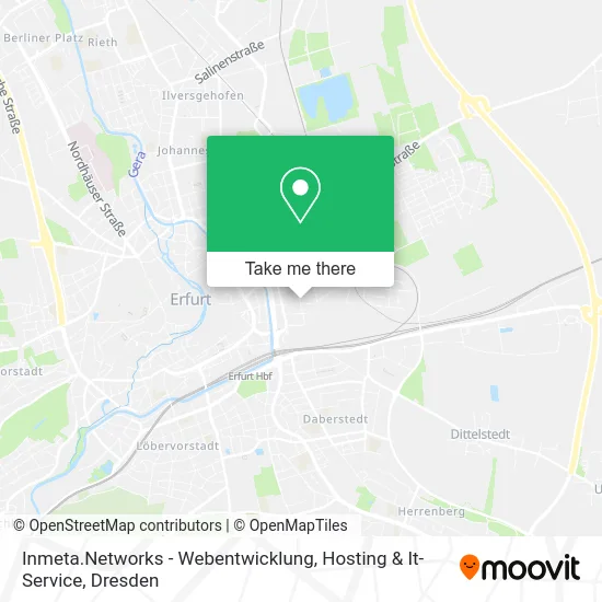 Карта Inmeta.Networks - Webentwicklung, Hosting & It-Service