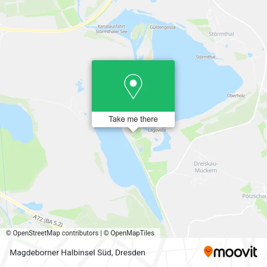Карта Magdeborner Halbinsel Süd