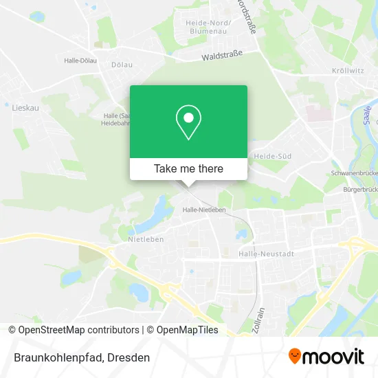 Карта Braunkohlenpfad