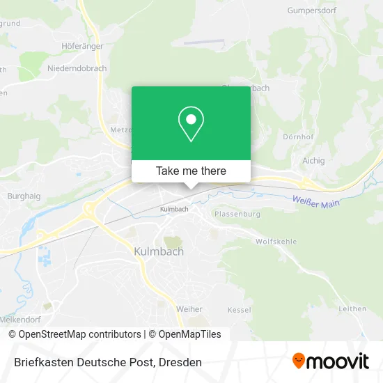 Карта Briefkasten Deutsche Post