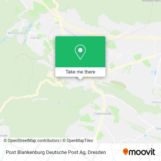 Карта Post Blankenburg Deutsche Post Ag
