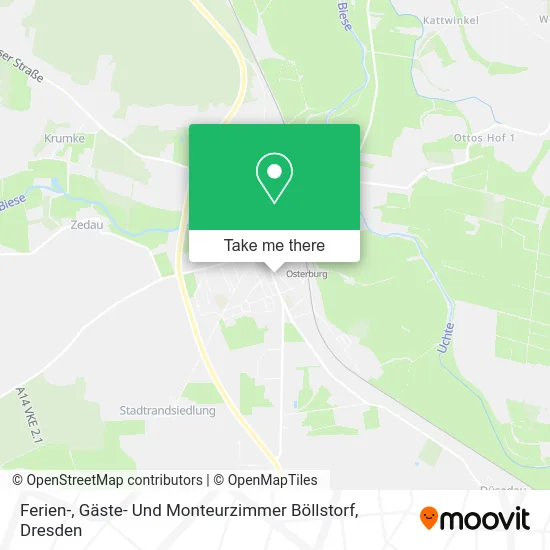 Карта Ferien-, Gäste- Und Monteurzimmer Böllstorf