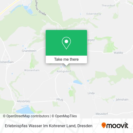 Карта Erlebnispfas Wasser Im Kohrener Land