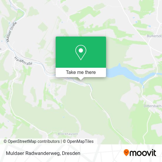 Карта Muldaer Radwanderweg