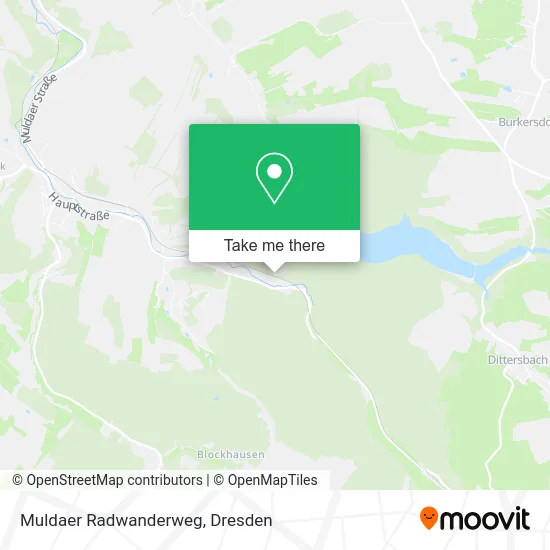 Карта Muldaer Radwanderweg