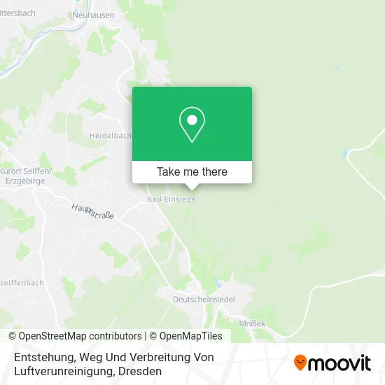 Карта Entstehung, Weg Und Verbreitung Von Luftverunreinigung