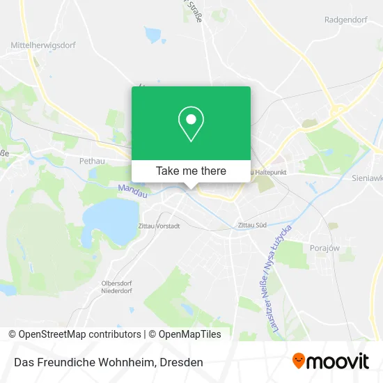 Карта Das Freundiche Wohnheim