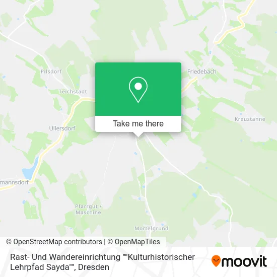 Карта Rast- Und Wandereinrichtung ""Kulturhistorischer Lehrpfad Sayda""