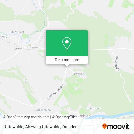 Карта Uttewalde, Abzweig Uttewalde