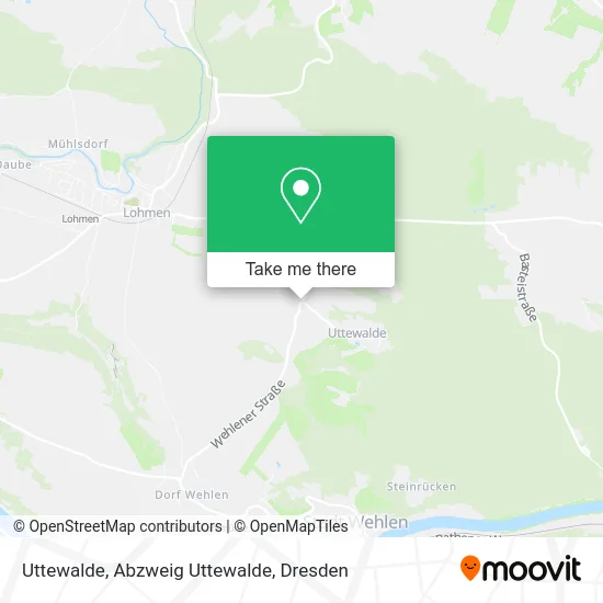 Карта Uttewalde, Abzweig Uttewalde