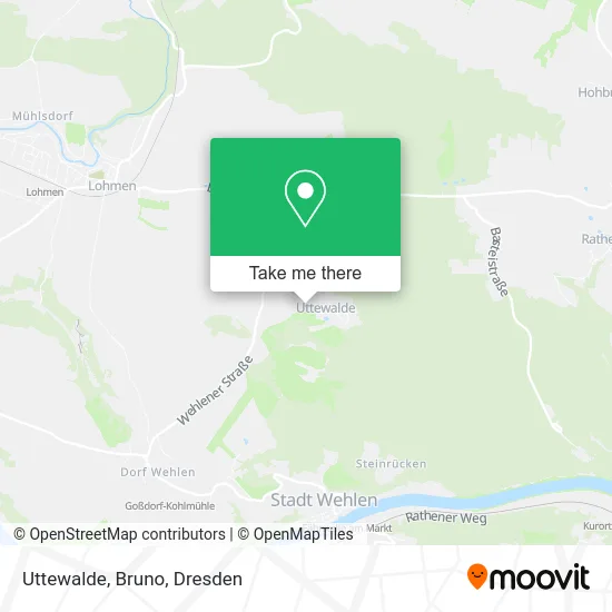 Карта Uttewalde, Bruno