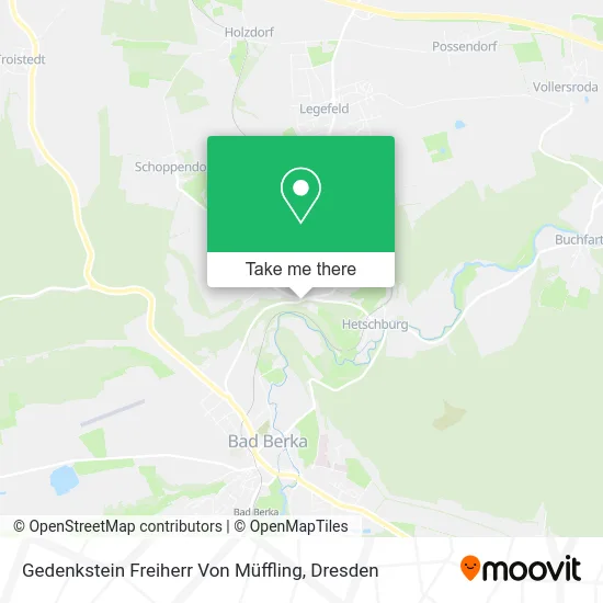 Карта Gedenkstein Freiherr Von Müffling