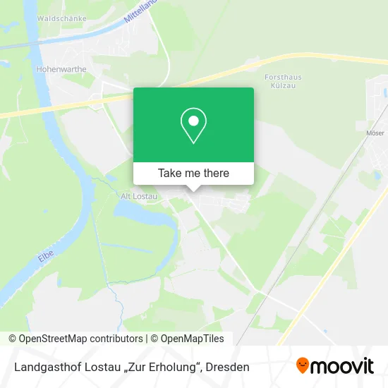 Карта Landgasthof Lostau „Zur Erholung“