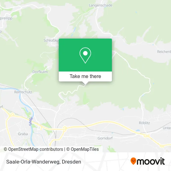 Карта Saale-Orla-Wanderweg