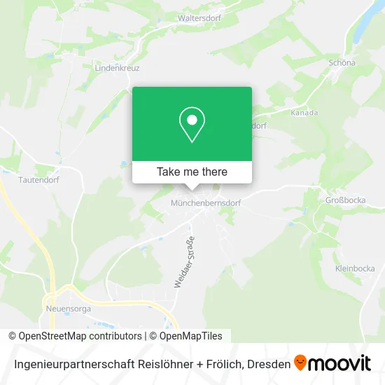 Карта Ingenieurpartnerschaft Reislöhner + Frölich