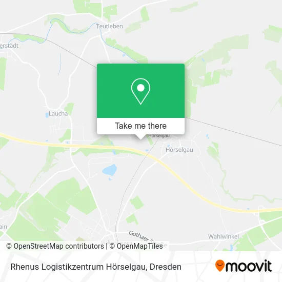 Карта Rhenus Logistikzentrum Hörselgau