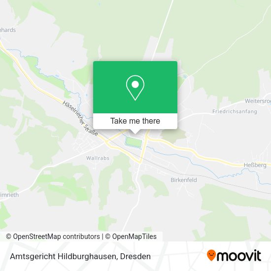 Карта Amtsgericht Hildburghausen