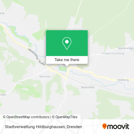 Карта Stadtverwaltung Hildburghausen