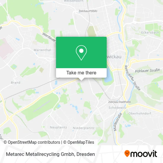Карта Metarec Metallrecycling Gmbh