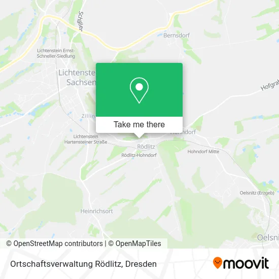 Карта Ortschaftsverwaltung Rödlitz