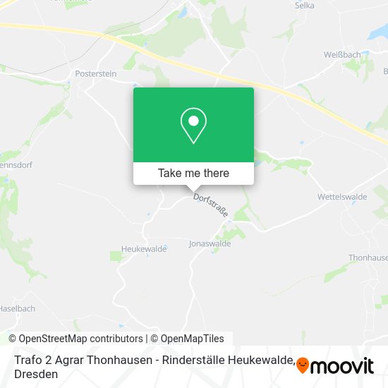 Карта Trafo 2 Agrar Thonhausen - Rinderställe Heukewalde
