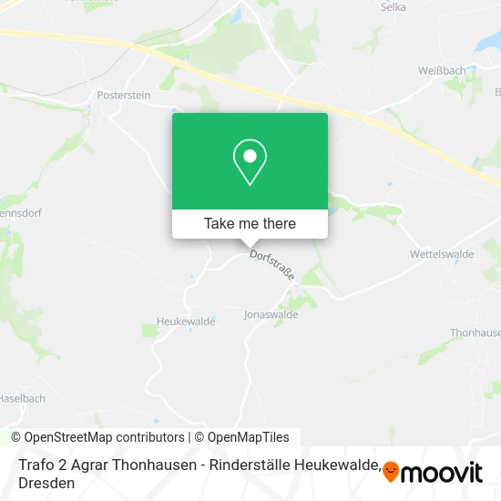 Карта Trafo 2 Agrar Thonhausen - Rinderställe Heukewalde
