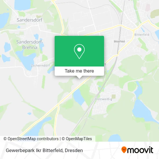 Карта Gewerbepark Ikr Bitterfeld